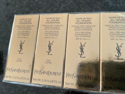 Base Yves Saint Laurent All Hours 5ml 0,16 fl. onças. amostra oficial de cuidados com a pele Shade B 85 Coffee