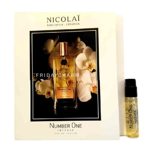 amostras oficiais de perfume da fragrância Nicolai Number One Intense 1,8ml 0,07 onças.