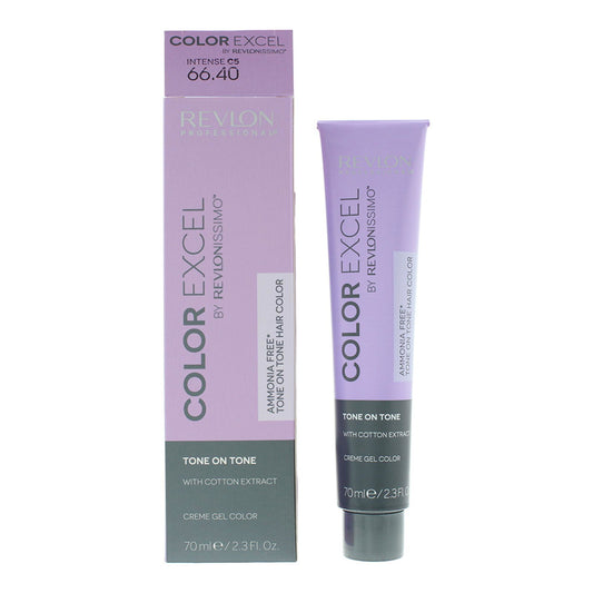 Revlon, Color Excel, Semi-Permanent Hair Dye, 66.40 Intense Copper, 70 ml