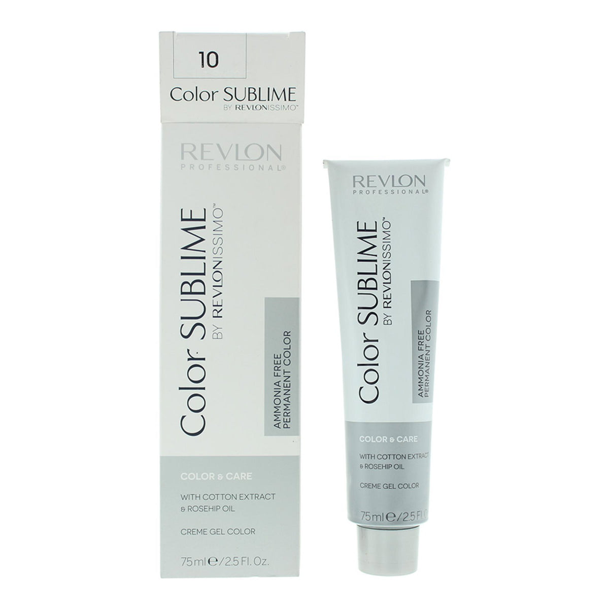 Revlon, Color Sublime, Permanent Hair Dye, 10 Lightest Blonde, 75 ml