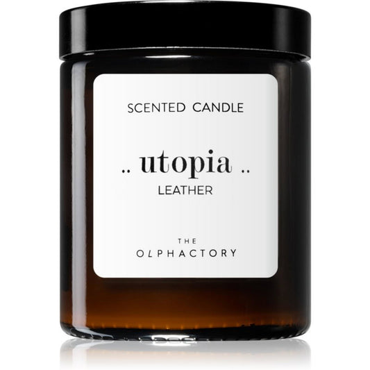 The Olphactory, Utopia Leather, Leather, Scented Candle, 135 g