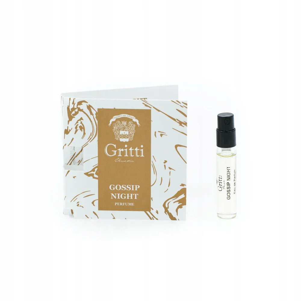 Gritti Gossip Night official perfume sample 2ml 0.06 fl. oz.