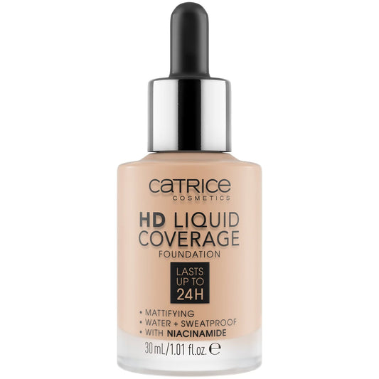 Catrice, HD, Vegan, Smooth, Liquid Foundation, 40, Warm Beige, 30 ml