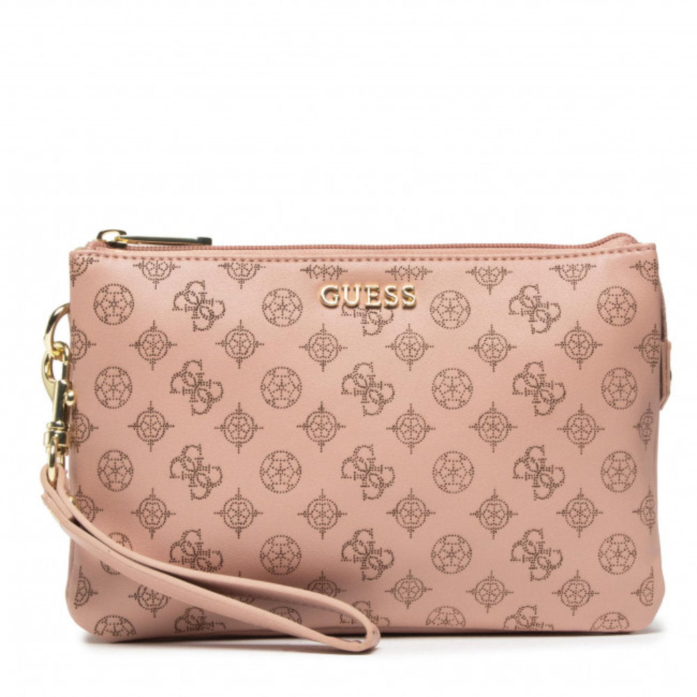 Guess, Textile Makeup Bag, Nude