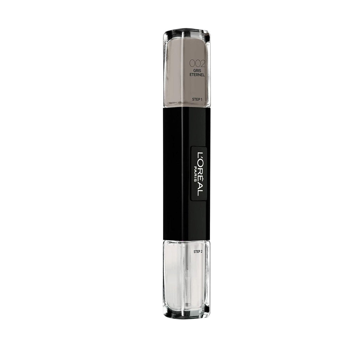 L'Oreal Paris, Infallible, Nail Polish 2-In-1, 002, Gris Eternel, 2 x, 5 ml